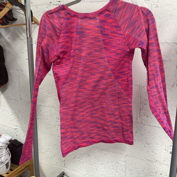 Celimawear Women's Pink and Blue Long Sleeve Climalite Top - Size Medium - Picture 4 of 4